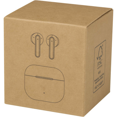 Logo trade promotional giveaways picture of: Altais recycled plastic True Wireless Bluetooth® headset