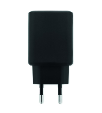 Logo trade promotional giveaway photo of: EU 2-pole wall adapter/charger