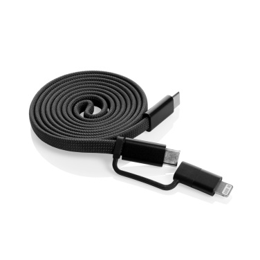 Logo trade promotional items image of: Arc RCS recycled Ultra-thin 60W 2 in 1 magnetic cable