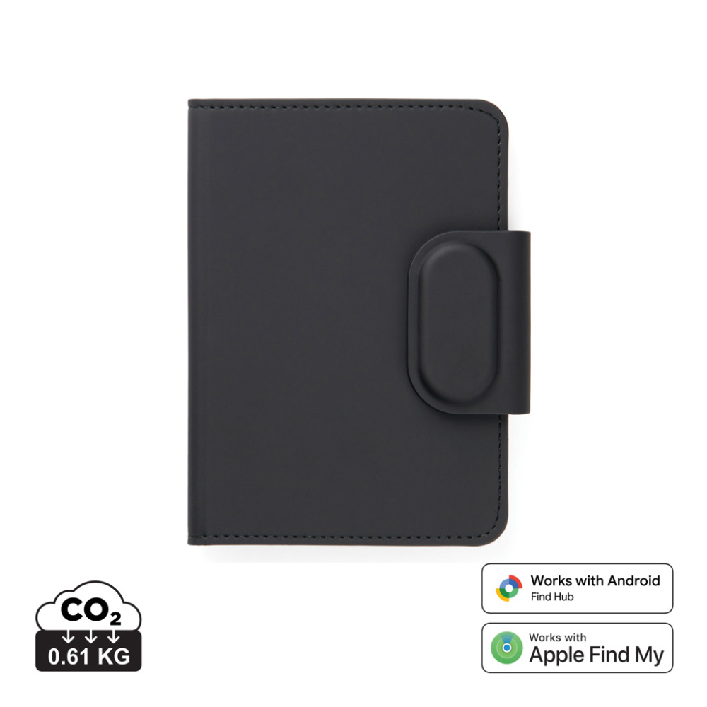 Logo trade corporate gifts image of: VINGA Baltimore RCS Passport Cover With Finder Dual