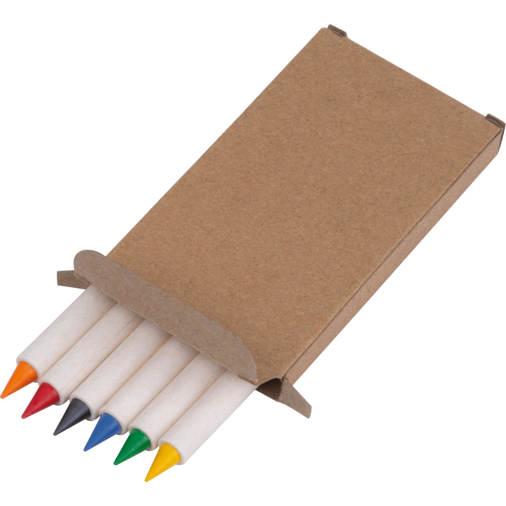 Logo trade promotional gifts image of: Infinity Set of Wax Crayons KINGSTON