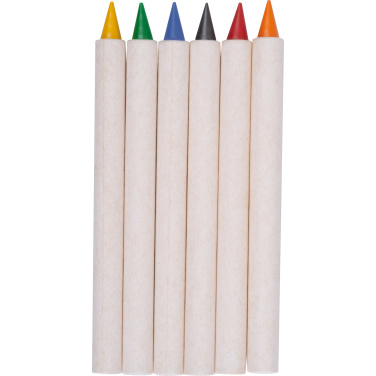 Logo trade promotional merchandise photo of: Infinity Set of Wax Crayons KINGSTON