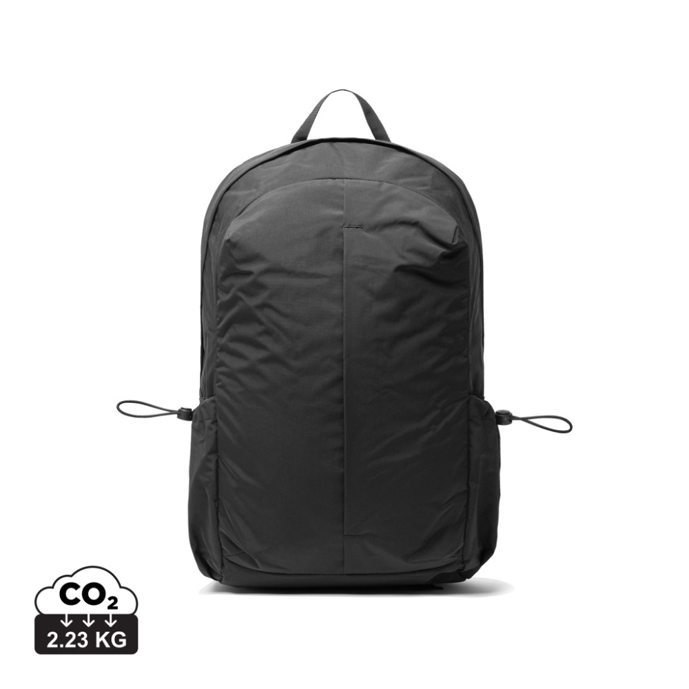 Logo trade promotional giveaways picture of: KENTO URBAN RCS recycled nylon 15.6 inch Backpack with front
