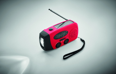 Logo trade promotional giveaways picture of: Portable radio SOS with LED torch