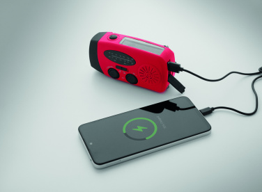 Logotrade promotional merchandise image of: Portable radio SOS with LED torch