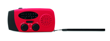 Logo trade promotional merchandise photo of: Portable radio SOS with LED torch