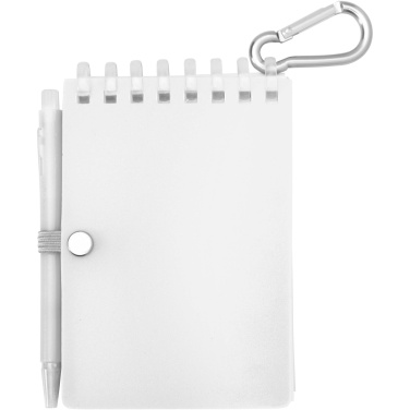 Logotrade promotional item picture of: Lig Mini recycled outdoor soft cover notebook and ballpoint pen set (black ink)