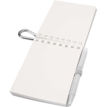 Logotrade promotional gift picture of: Lig Mini recycled outdoor soft cover notebook and ballpoint pen set (black ink)