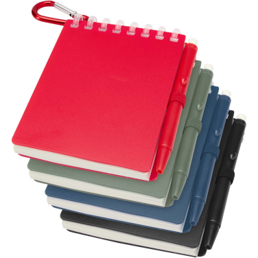 Logotrade promotional gift image of: Lig Mini recycled outdoor soft cover notebook and ballpoint pen set (black ink)