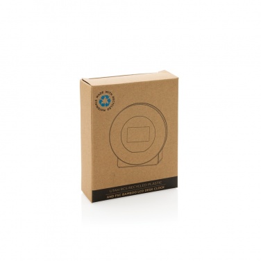 Logotrade reklaamkingituse foto: Utah RCS rplastist ja bambusest LCD lauakell