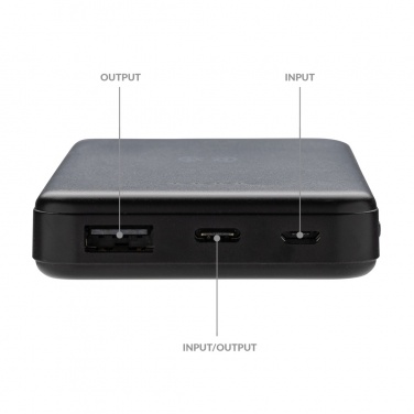 Logotrade ärikingi foto: RCS taaskasutatud plastist 5000 mAh 5W juhtmevaba akupank