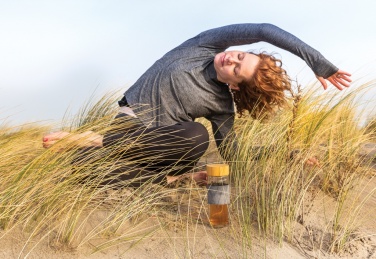 Logo trade firmakingi pilt: Impact topeltseinaga borosilikaatklaasist pudel