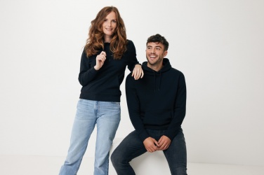 Logotrade ärikingi foto: Iqoniq Rila kerge taaskasutatud puuvillast kapuutsiga pusa