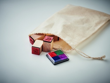 Logo trade reklaamkingituse pilt: 8 puidust jõulumargi komplekt