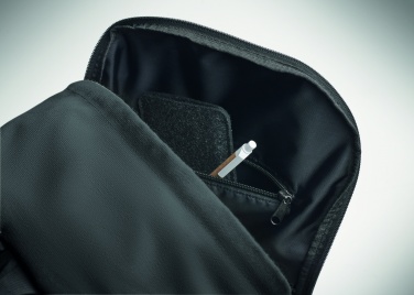 Logotrade meened pilt: 15-tollise sülearvuti seljakott, valmistatud taaskasutatud eelkasutatud puuvillast, kohandatava trükilahendusega