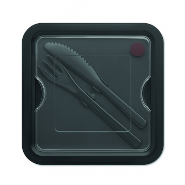 Logo trade meened foto: Lõunakarp koos söögiriistadega 600ml