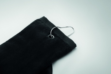 Logotrade reklaamkingi foto: Puuvillane golfirätik riidepuuga