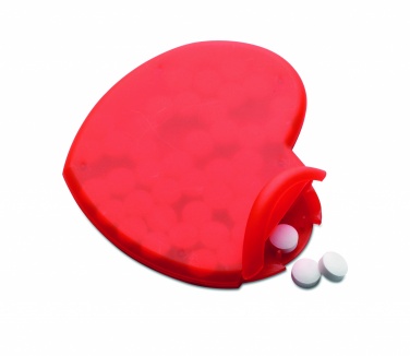 Logo trade reklaamkingituse pilt: Südamekujuline karp piparmündipastillidega