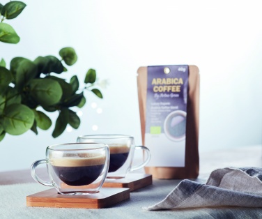 Logo trade ärikingid foto: Komplektis 2 kahekordse seinaga espressotassid