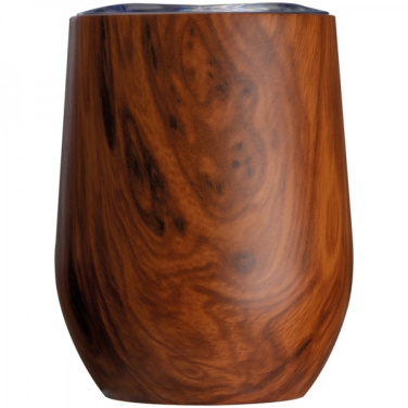 Logo trade firmakingitused foto: Puidust välimusega roostevabast terasest kruus BRIGHTON 380 ml