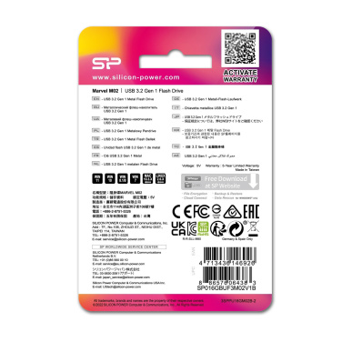 Logo trade reklaamkingituse pilt: Mälupulk Silicon Power Marvel – M02 3.2 16GB