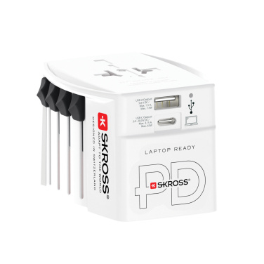 Logo trade ärikingi pilt: SKROSS World Travel Adapter MUV 65W PD USB C kaabliga