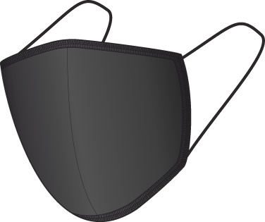 Logotrade reklaamtooted pilt: BLACK-BLACK puuvillane näomask 140116500