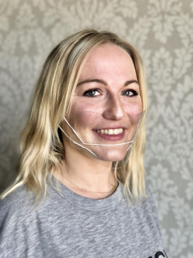 Logotrade reklaamkingi foto: ATENA läbipaistev näokaitse-mask suu ja nina jaoks 1461162