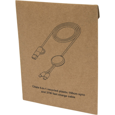 Logotrade firmakingi foto: Citala 5-in-1 taaskasutatud plastist 150 cm kiirlaadimiskaabel