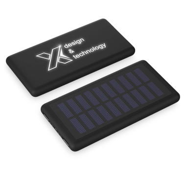 Logotrade ärikingi foto: SCX.design P30 8000 mAh valgustusega päikesepatareiga akupank
