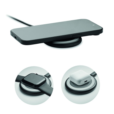 Logo trade reklaamtoote pilt: WERLIES 3-ühes juhtmevaba laadija 15W