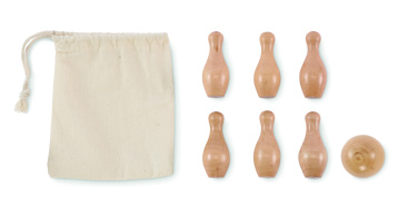 Logotrade firmakingid pilt: BOLITO mini männipuidust keeglikomplekt