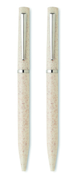 Logo trade ärikingid foto: PEAT nisuõlest keskkonnasõbralik pastapliiatsi komplekt