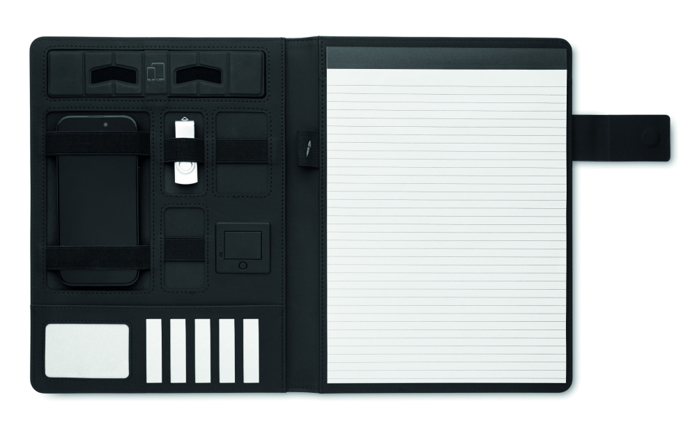 Logotrade reklaamkingitused pilt: BURGUS A4 kaust ja juhtmevaba laadija