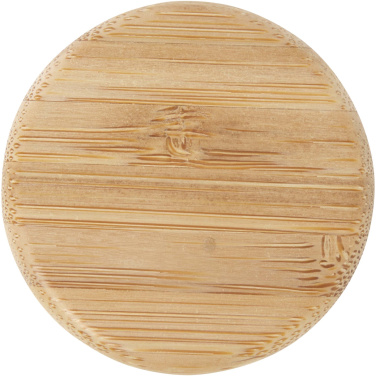 Logo trade firmakingid foto: Lume 500 ml matt klaaspudel bambusest korgiga