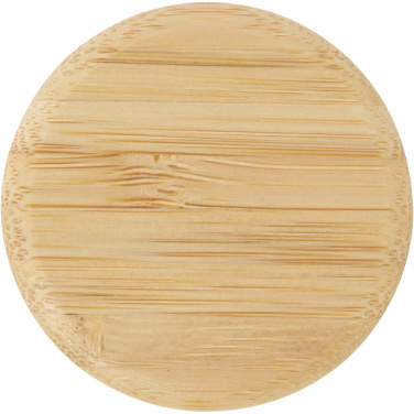 Logo trade reklaamtooted foto: Porto 500 ml klaasist veepudel bambusest korgiga