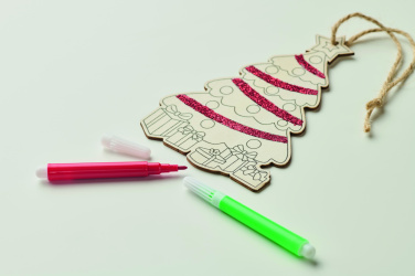 Logotrade reklaamkingid pilt: Puidust jõulupuu värvimiskomplekt