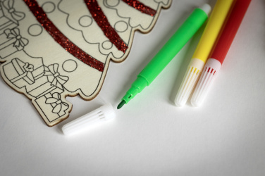 Logo trade firmakingi pilt: Puidust jõulupuu värvimiskomplekt