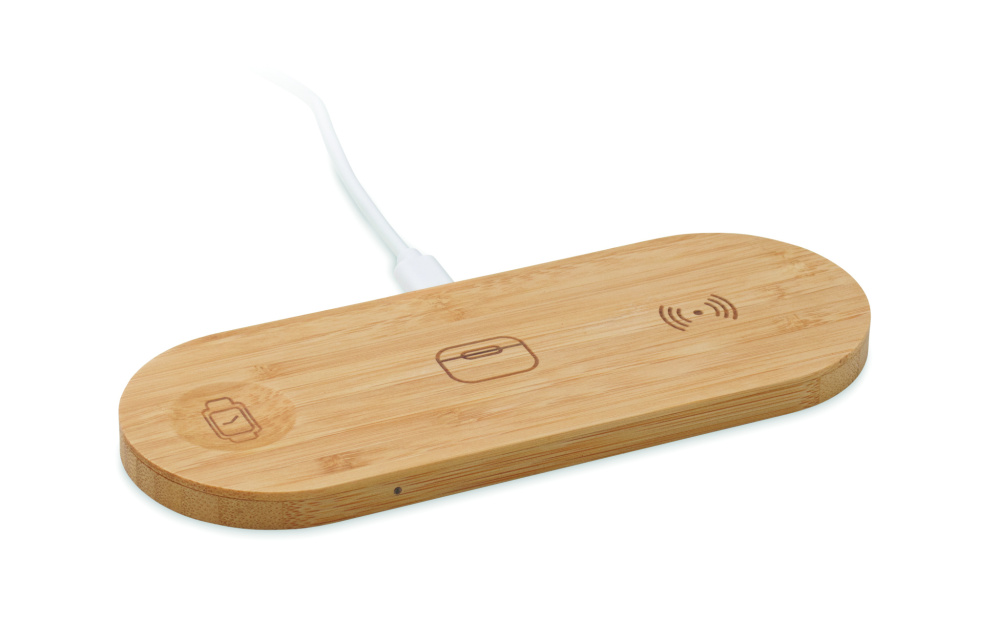 Logotrade meened pilt: 3-ühes 15W juhtmevaba laadija RECPAD