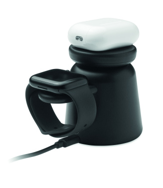 Logotrade reklaamkingitused pilt: 3-ühes juhtmevaba laadija 15W SIMPA