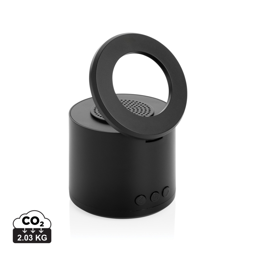 Logo trade reklaamkingituse pilt: Magpulse RCS taaskasutatud plastist 3W kõlar magnetilise hoidikuga