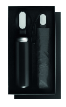 Logo trade firmakingid foto: HITHERE kinkekomplekt termospudeli ja vihmavarjuga