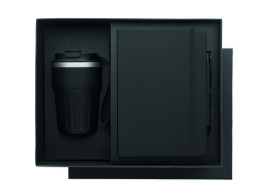 Logotrade reklaamtoote foto: ENGAGE 3-osaline kinkekomplekt karbis