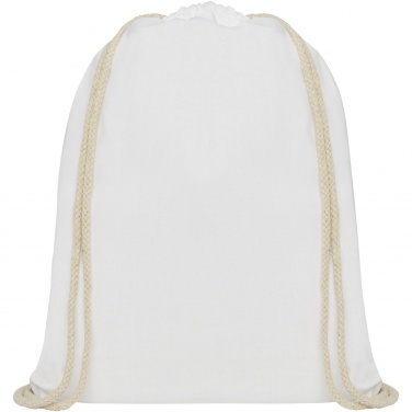 Logotrade mainostuotet kuva: Oregon-puuvillareppu kiristysnyörillä, 140 g/m² 5L