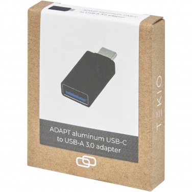 Logo trade mainostuotet tuotekuva: ADAPT alumiininen USB-C-USB-A 3.0 -sovitin