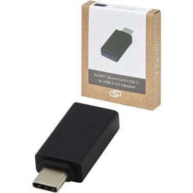 Logo trade mainostuotet tuotekuva: ADAPT alumiininen USB-C-USB-A 3.0 -sovitin