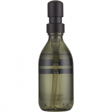 Logotrade liikelahjat mainoslahjat tuotekuva: Wellmark Discovery 200 ml:n käsisaippua-annostelija ja 150 g tuoksukynttiläsetti – tumman meripihkan tuoksu