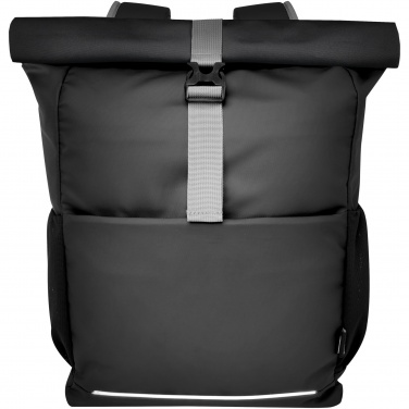 Logotrade mainoslahja ja liikelahja kuva: Aqua 15" GRS-kierrätetystä materiaalista valmistettu vedenkestävä rullattava pyörälaukku 20 l