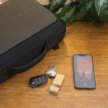 Logo trade mainostuotet tuotekuva: Standkey puhelinteline avaimenperä bambua