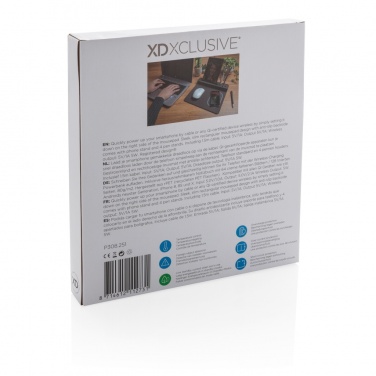 Logotrade mainoslahja tuotekuva: Air-hiirimatto, jossa 5 W:n langaton lataus ja USB